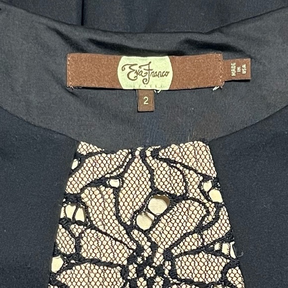 Anthropologie | Eva Franco | Strata Floral Lace Fit & Flare Dress - Picture 6 of 9